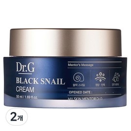 Dr.G 미라클하우스 닥터지 블랙 스킨 보습 스네일 크림 듀오 50ml 2개 612711