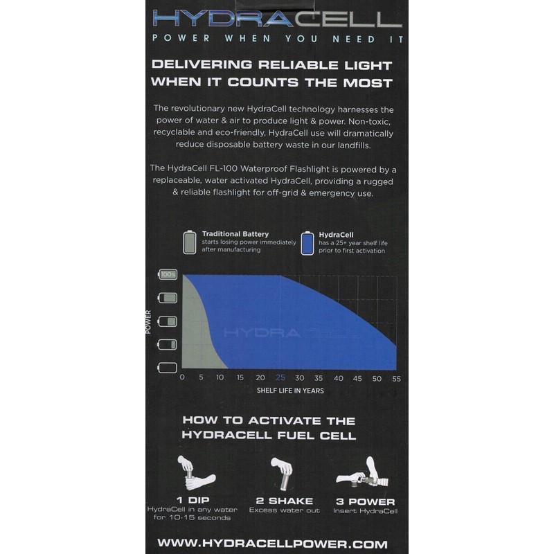 Generic Summit Hydracell Water Powered 2D Flash Light Eco Friendly