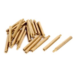 sourcingmap® M3 Hexagonal Pillar Male to Female PCB Standoff Spacer 35mm+6mm 20pcs