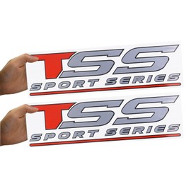 2Pc TSS Sport Series Decal Sticker Vinyl Fit for TSS (Red)