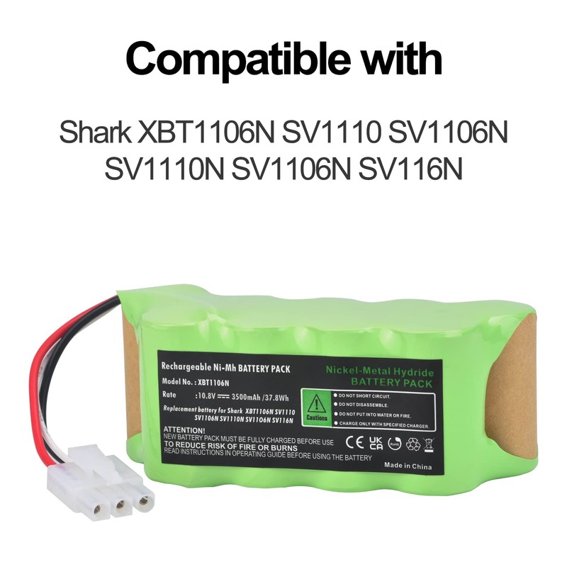 Batmax 10.8V Battery for Shark XBT1106N SV1110 SV1106N SV1110N SV11O6N