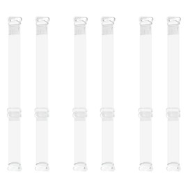 ALLY-MAGIC Invisible Clear Bra Straps, 3 Pairs Soft Transparent Adjustable Bra Straps, Replacement Bra Shoulder Straps for Women Girls Summer Party Gift Y4TMJD