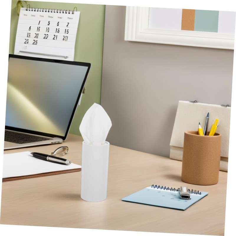 Gogogmee 4pcs Cylinder Tissues Cup Holder Tissues for Car Paper