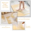 WSBArt 32PCS Bathroom Sets with Shower Curtain and Rugs-Beige Bathroom