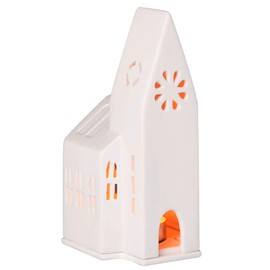 Räder Lichthaus kleine Kirche, Weiß, Porzellan mit Relief und Prägung