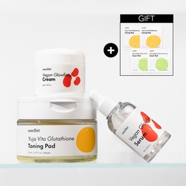 [Brightening set] Yuzu & glow 3 types + 4 portable pads / [브라이트닝set]유자&글로우 3종+휴대용 패드4개