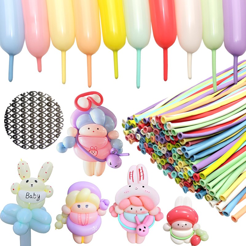 Colourful 260Q Modelling Balloons: 200 Magic Balloons for Creative Shaping