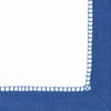 Entertaining with Caspari Cocktail Napkin, Linen Marine Blue, Box of