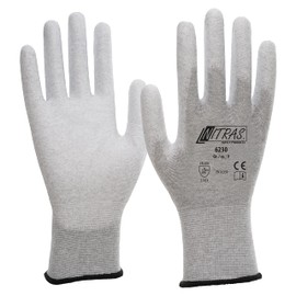 Nitras 6230 ESD Gloves - Antistatic and Touchscreen Compatible (10/XXL), White