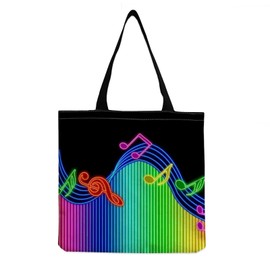 KUBDPQOR Trendy Book Bag & Music Bag – Excellent Gift for Music Lovers, Multifunctional, Perfect for Everyday Use and Outdoor Activities