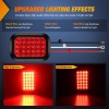 Nilight 2 Pcs 5 X 3 Inch 24 Led Red