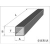 Aluminum Square Pipe Fabric t3.0 x 40 x 30 Length