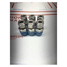 SWAGELOK SS-600-1-8 Stainless Steel, Tube Fitting, Male Connector, 3/8 in. Tube OD X 1/2 in. Male NPT