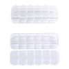 6 Pieces Nail Art Tool Jewelry Storage Box, 12 Compartments