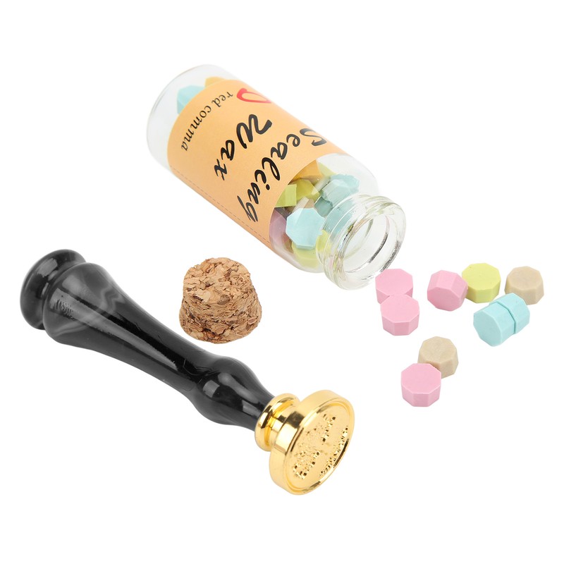 Wax Sealing Stamp Set Clear Pattern Anti Rust Exquisite Packaging