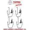 Topper Mfg. - (4) 7" J-Bolts, Gutter Clips, & 5"
