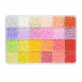 MUNUOSIKEJI 2.6mm Mini Fuse Beads Set, 24 Colours, 12,000 Pcs, Colour Set I