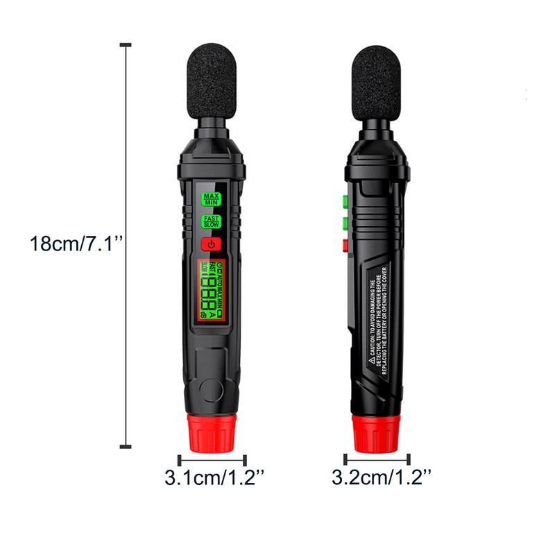 Lancoon Decibel Meter Digital Sound Level Meter 30-130dB Data Hold
