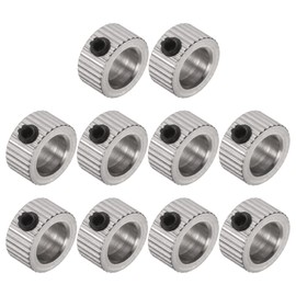 sourcing map 10pcs Set Screw Collars 6.05mm Bore Shaft Collars, 10mm OD, 5mm Width, Landing Gear Stopper Wheel Collar
