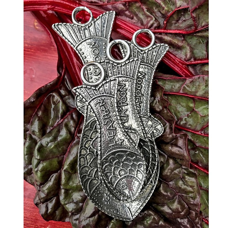 Crosby & Taylor Fish Pewter Measuring Spoons