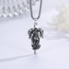 MEDWISE Large St Michael Necklace 925 Sterling Silver Archangel Saint
