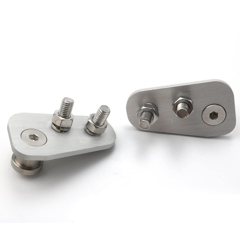 Pair Aluminium Door Striker Door Pin Adapter for Jeep CJ7