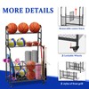Vhelyom Ball Stroage Rack | Sports Equipment Organizer | Ball