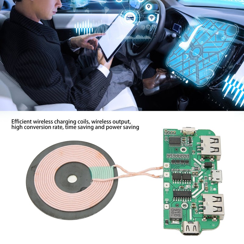 5W Wireless Charging Module Coil PCBA Circuit Board Dual USB