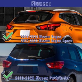 Shopauto Rear Windshield Wiper Arm Blade Assembly Kit Compatible with Nissan 2014-2020 Rogue, 2017-2020 Rogue Sport, 2013-2020 Pathfinder Rear Window Wiper, Replacement 287803JA0A