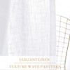 RYB HOME White Sheer Curtains for Living Room Privacy Semi