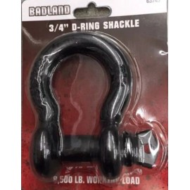 Badland Apex 3/4" D-Ring Shackle 9500 Lbs. Working Load NEW
