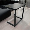 Tinymod Height Adjustable Sofa Side C Shape Table,Laptop Holder End