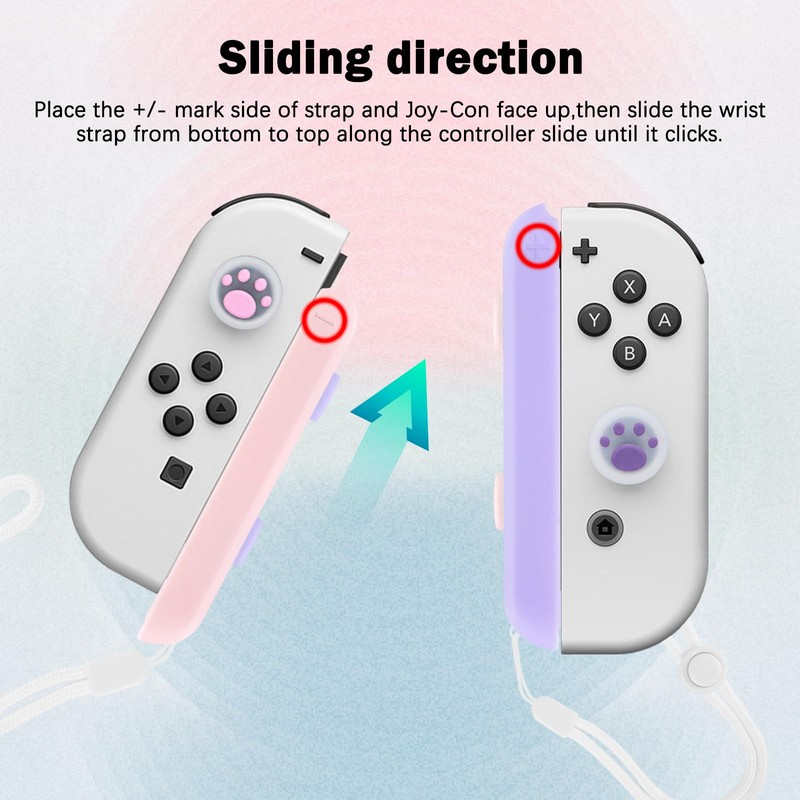 DLseego Wrist Strap for Switch Joycon, Switch Controller Hand Grip