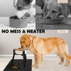 TIDANT Dog Bowl Stand for Medium Large Dogs with Mat,