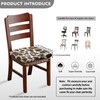 KUIFORTI Chair Seat Covers Brown Cow Print Chair Slip Covers