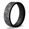 Knot Theory Queen of Lace Silicone Ring in Smooth Silver