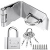 Litensh 90° Right Angle Stainless Steel Door Locks with Padlock,