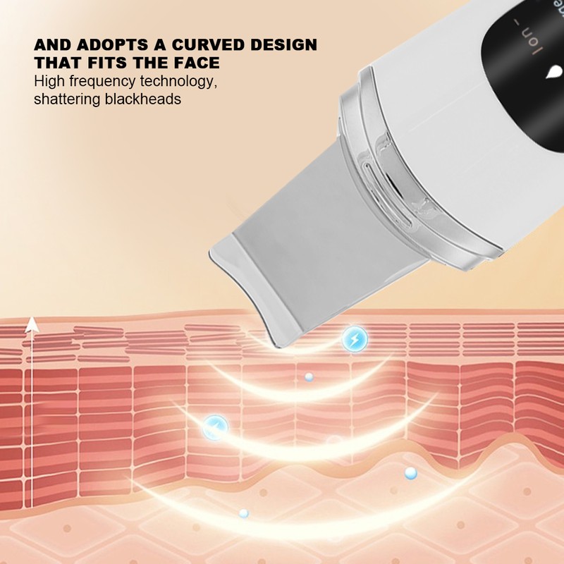Face Skin Scrubber Vibration Face Peeling Machine Ultrasonic Exfoliating Skin‑Care