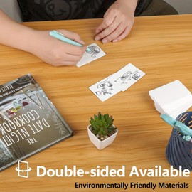 Pack of 200 Blank Cards, 9 x 5.2 cm, Blank Playing Cards, Blank Cards for DIY, School, Office, Vocabulary Learning