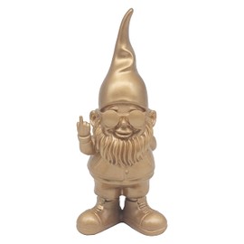Lesser & Pavey Gnomes Behaving Badly Gold Figurines Statues For Home Decor | Ideal Ornaments Friendship Gifts For Women & Men | Lovely Table Centerpiece & Living Room Accessories