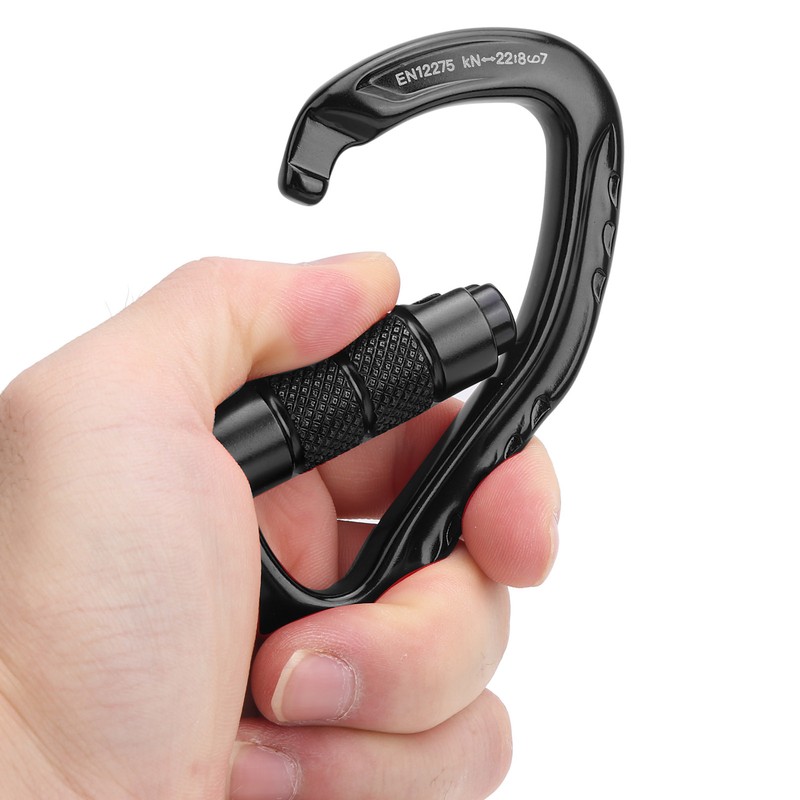 Outdoor Rock Climbing Carabiner Aluminum Alloy Auto Locking Safety Buckle