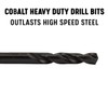 Drill America #40 Cobalt Stubby Threaded Shank Drill Bit Overall
