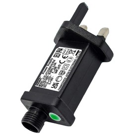 Cozymeow 24V 6W Transformer for Outdoor Lights Transformer Plug, 8 Modes Fairy Lights Plug Adapter with Timer Function, IP44 Waterproof for String Festoon Garden Pond Rope Christmas Light