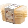 Yutry&lyin 3PCS Rectangle Plastic Food Storage Box Sets with Lids,