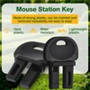 Qualirey 5 Pcs Mouse Station Key Rat Bait Stations Replacement