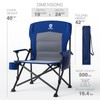 EVER ADVANCED Oversized Folding Camping Chair for Adults, Heavy Duty