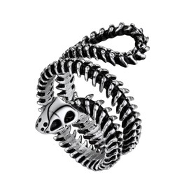 Richsteel Snake Rings For Women Men Chunky Thumb Ring Punk Jewellery