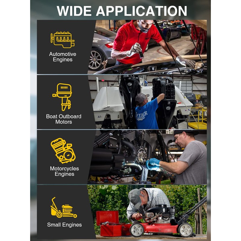 AZUNO Compression Tester Automotive, Digital Compression Gauge 200 PSI for