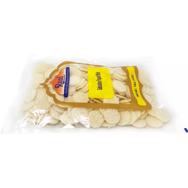 Rani Sabudana (Sago) Papad White 14oz (400g)