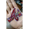 Atlanta Braves Patch. Tomahawk Design. Embroidered. Iron On Backing 3"x3"